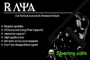 Raya Black Icon Pack APK